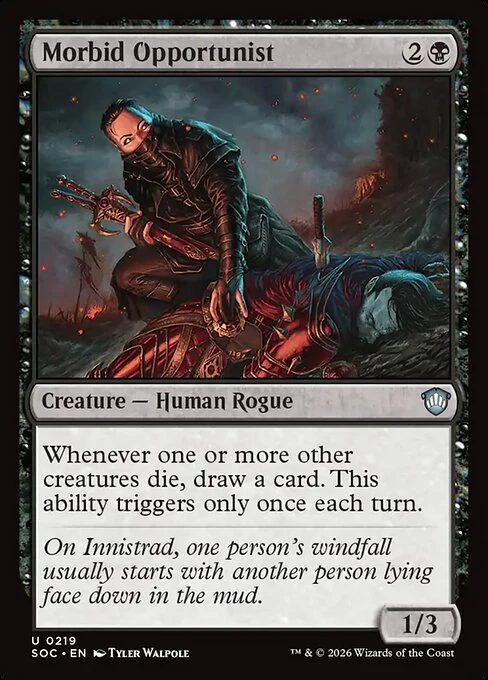 Morbid Opportunist — SOC #219. nonfoil copy listed.