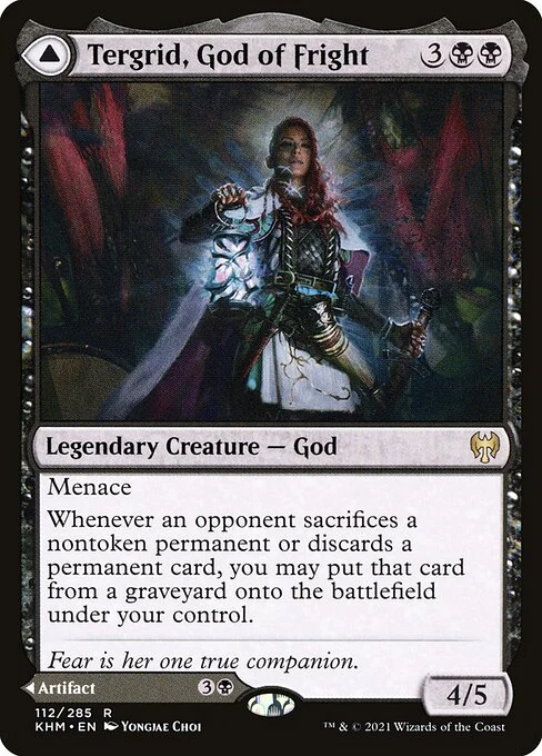 Tergrid, God of Fright // Tergrid's Lantern — KHM #112. nonfoil copy listed.