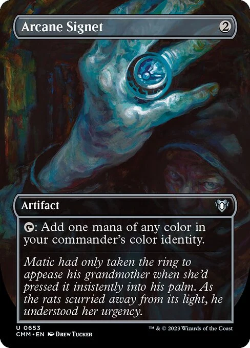 Arcane Signet — CMM #653. foil copy listed.