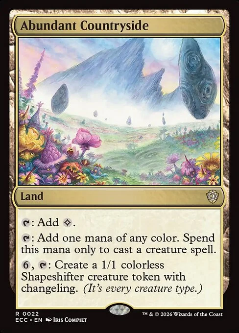 Abundant Countryside — ECC #22. nonfoil copy listed.