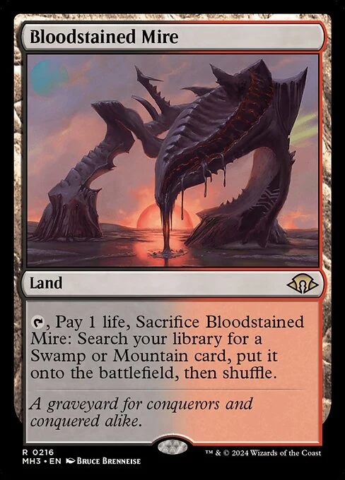 Bloodstained Mire — MH3 #216. foil copy listed.