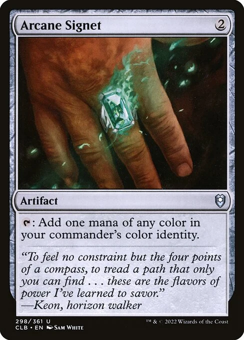 Arcane Signet — CLB #298. foil copy listed.