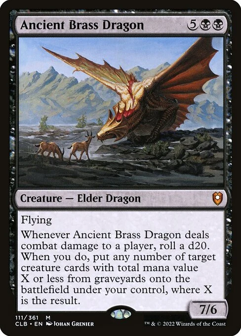 Ancient Brass Dragon — CLB #111. foil copy listed.