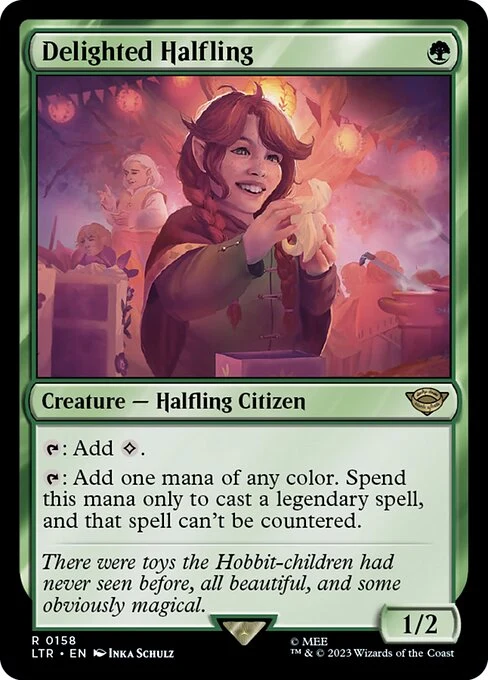 Delighted Halfling — LTR #158. foil copy listed.