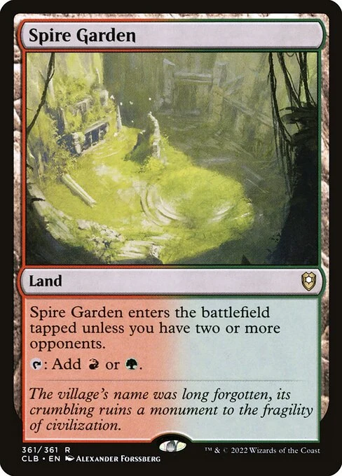 Spire Garden — CLB #361. foil copy listed.