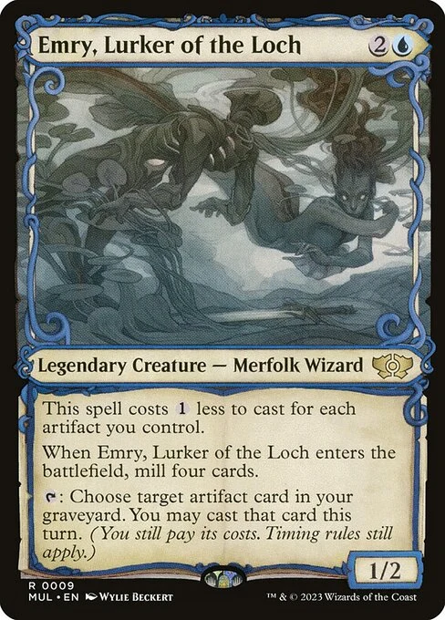Emry, Lurker of the Loch — MUL #9. foil copy listed.
