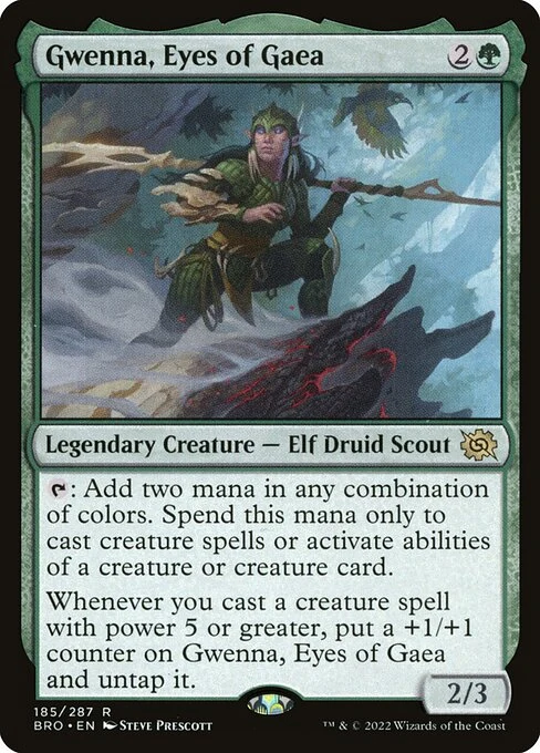 Gwenna, Eyes of Gaea — BRO #185. nonfoil copy listed.