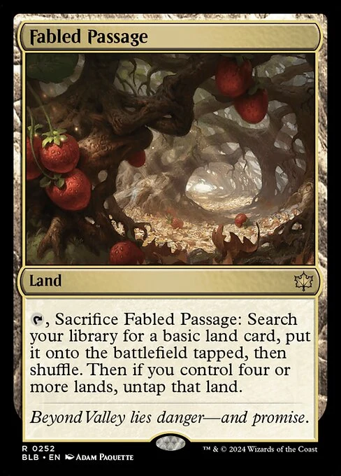 Fabled Passage — BLB #252. foil copy listed.