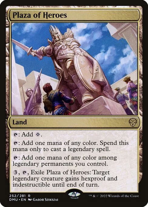 Plaza of Heroes — DMU #252. nonfoil copy listed.