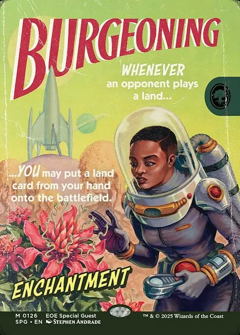 Burgeoning — SPG #126. nonfoil copy listed.