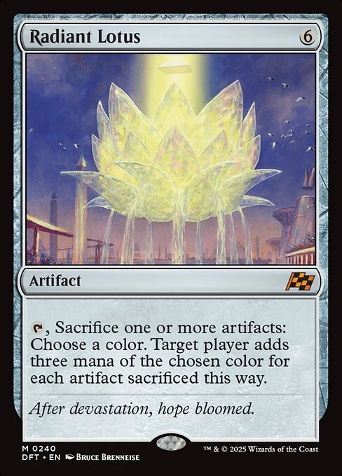 Radiant Lotus — DFT #240. nonfoil copy listed.