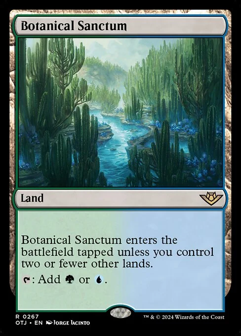Botanical Sanctum — OTJ #267. nonfoil copy listed.