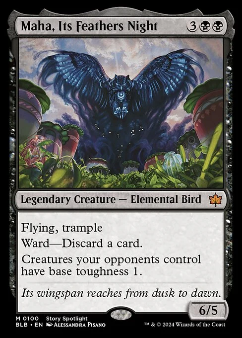 Maha, Its Feathers Night — BLB #100. nonfoil copy listed.