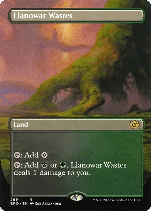 Llanowar Wastes — BRO #299. nonfoil copy listed.