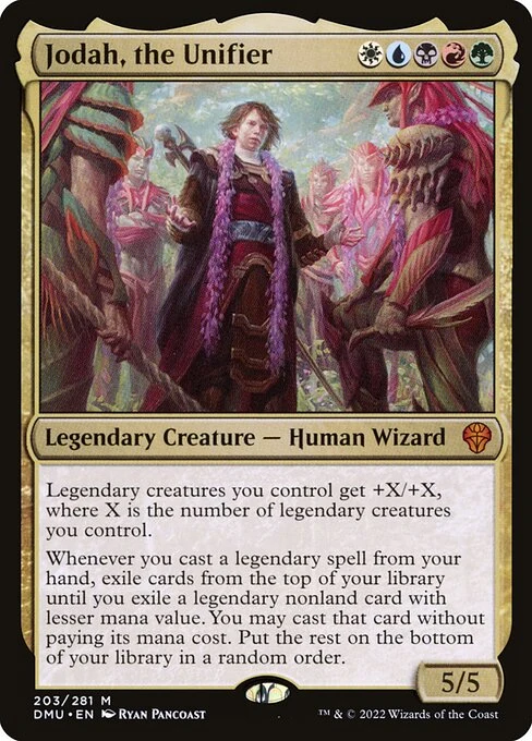 Jodah, the Unifier — DMU #203. nonfoil copy listed.