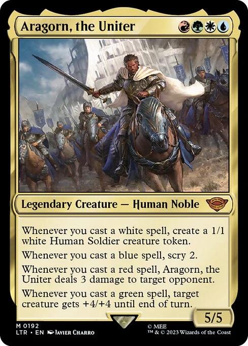 Aragorn, the Uniter — LTR #192. foil copy listed.