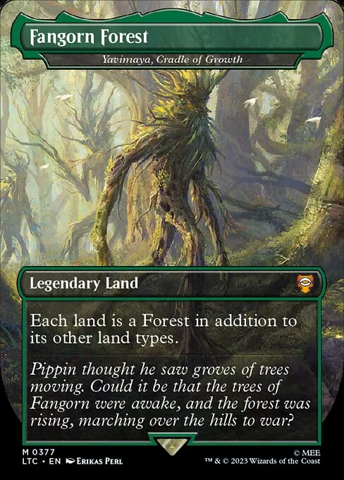 Yavimaya, Cradle of Growth — LTC #377. nonfoil copy listed.