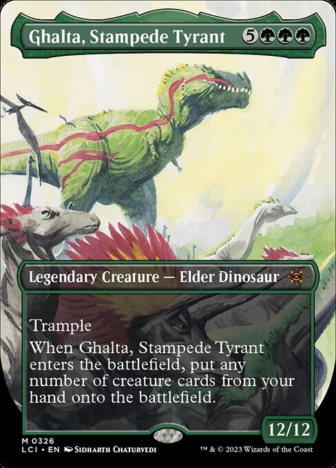 Ghalta, Stampede Tyrant — LCI #326. nonfoil copy listed.