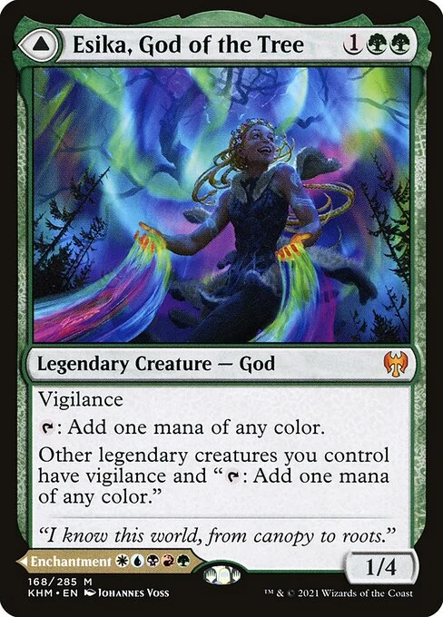 Esika, God of the Tree // The Prismatic Bridge — KHM #168. foil copy listed.