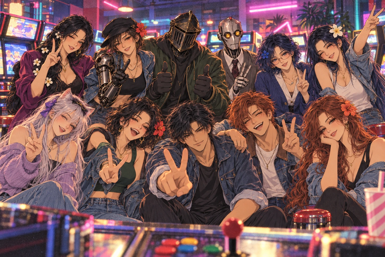 One More Credit. Eleven fictional creative characters: Kapten, Alfred, Selina, Tony, Rachel, Zara, Wrex, Miss Q, Tanya, Baby V and Miss Watson.